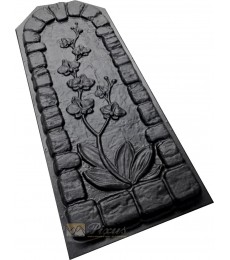 Plastic mold for wall decor made of plaster or concrete "Orchid"