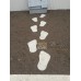 Форма для изготовления садовой дорожки "Следы великана" под бетон, АБС пластик (комплект)