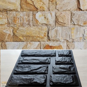 Plastic molds for plaster and concrete decorative stone "Bulgarian slate"