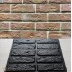 Plastic molds for plaster and concrete decorative stone "Ancient brick"
