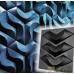 Plastic mold for the manufacture of 3d panels "Coral" 50 * 50 (shape for 3d panels of ABS plastic)