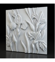 Plastic mold for the manufacture of 3d panels "Irises" 500*500 mm (shape for 3d panels of ABS plastic)