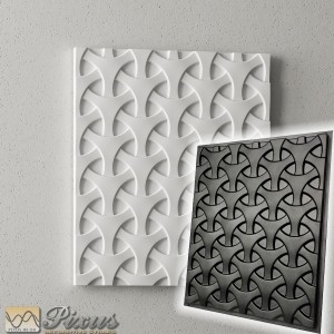 Plastic mold for 3D panels "Lattice"