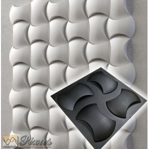 Пластиковая форма для 3D панелей "Soft" (коллекция Simplest)