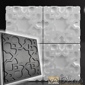 Plastic mold for 3D panels "Oriental pattern"