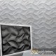 Plastic mold for 3D panels "Weaving"