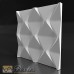 Силиконовая форма для изготовления 3d панелей "Пирамиды" 500*500 мм (форма для 3д панелей полиуретановая)