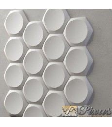 Silicone mold for the manufacture of 3d panels "Hexagon" 170 * 170 mm / 4 pcs (polyurethane form for 3D panels)