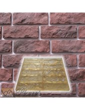 Polyurethane mold for artificial stone "Chipped brick" 10 pcs